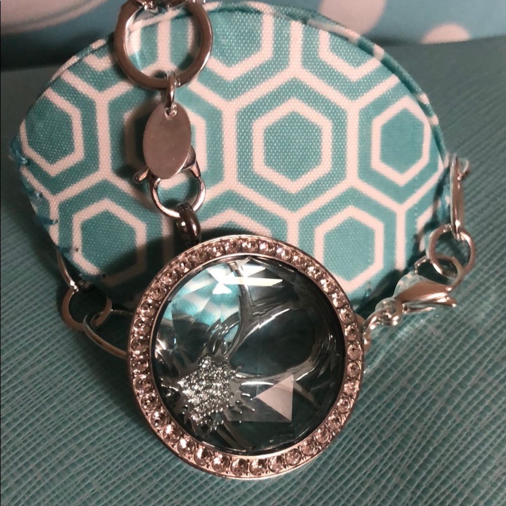 Aqua prism locket set
